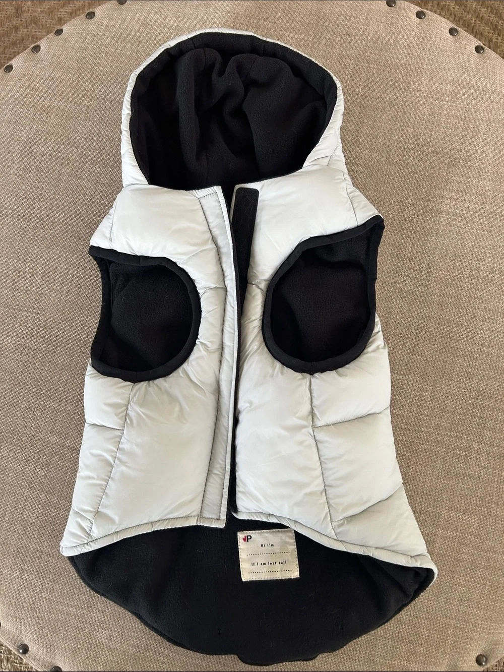 Pajar Pup Puffer Vest with Hood for Dog (Size Large)